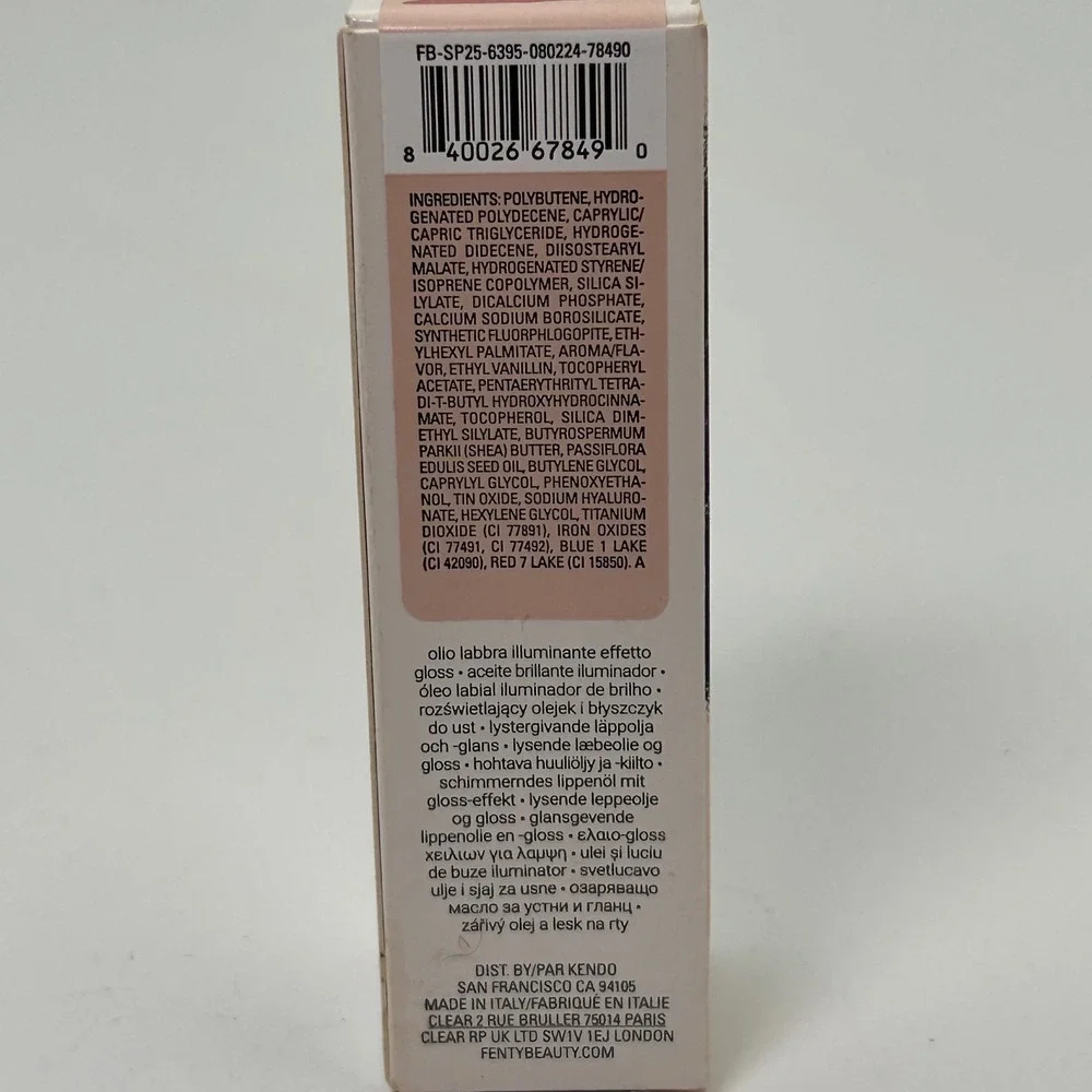 Fenty Beauty Gloss Bomb Oil Women 9ml Fu$$y 01 Pink Luminizing Lip Oil Gloss